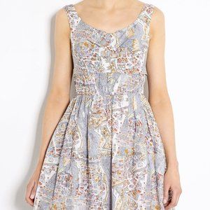 Carven Paris map dress FR 36 US 2-4 XS S